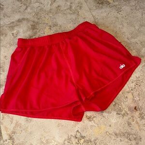 ALO Yoga Women's Bright Red Athletic Shorts